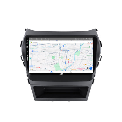 Navigatie HUB64 Hyundai Santa Fe IX45 (2013-2017), 6GB RAM, Android, Octacore, Slot Sim 4G, DSP, GPS, Wi-FI, Carplay, Android Auto, USB, Bluetooth, Waze, Touchscreen, 9 Inch
