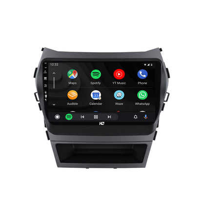 Navigatie HUB64 Hyundai Santa Fe IX45 (2013-2017), 6GB RAM, Android, Octacore, Slot Sim 4G, DSP, GPS, Wi-FI, Carplay, Android Auto, USB, Bluetooth, Waze, Touchscreen, 9 Inch