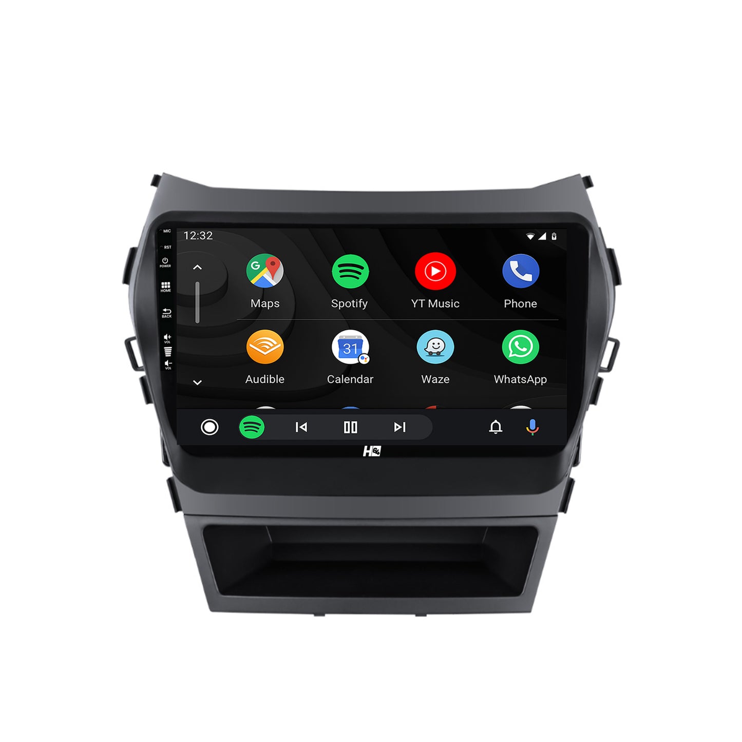 Navigatie HUB64 Hyundai Santa Fe IX45 (2013-2017), 8GB RAM, Android, Octacore, Slot Sim 4G, DSP, GPS, Wi-FI, Carplay, Android Auto, USB, Bluetooth, Waze, Touchscreen, 9 Inch