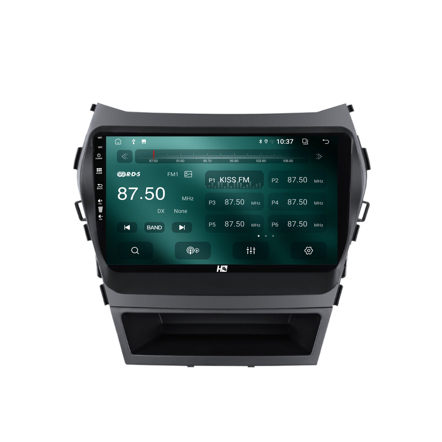 Navigatie HUB64 Hyundai Santa Fe IX45 (2013-2017), 2GB RAM, Android, GPS, Wi-FI, Carplay, Android Auto, USB, Bluetooth, Radio, Waze, Touchscreen, 9 inch
