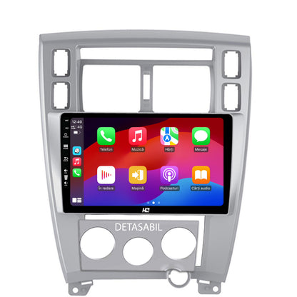 Navigatie HUB64 Hyundai Tucson (2004-2009), 6GB RAM, Android, Octacore, Slot Sim 4G, DSP, GPS, Wi-FI, Carplay, Android Auto, USB, Bluetooth, Waze, Touchscreen, 10.1 Inch