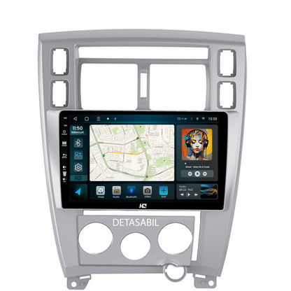 Navigatie HUB64 Hyundai Tucson (2004-2009), 8GB RAM, Android, Octacore, Slot Sim 4G, DSP, GPS, Wi-FI, Carplay, Android Auto, USB, Bluetooth, Waze, Touchscreen, 10.1 Inch