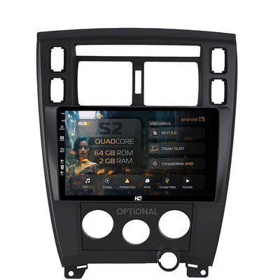 Navigatie HUB64 Hyundai Tucson (2006-2013), 2GB RAM, Android, GPS, Wi-FI, Carplay, Android Auto, USB, Bluetooth, Radio, Waze, Touchscreen, 10.1 inch