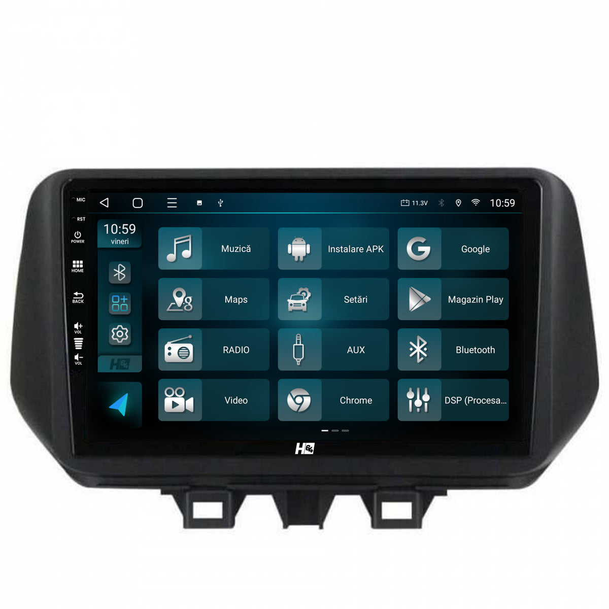 Navigatie HUB64 Hyundai Tucson (2018-2020), 2GB RAM, Android, GPS, Wi-FI, Carplay, Android Auto, USB, Bluetooth, Radio, Waze, Touchscreen, 9 inch