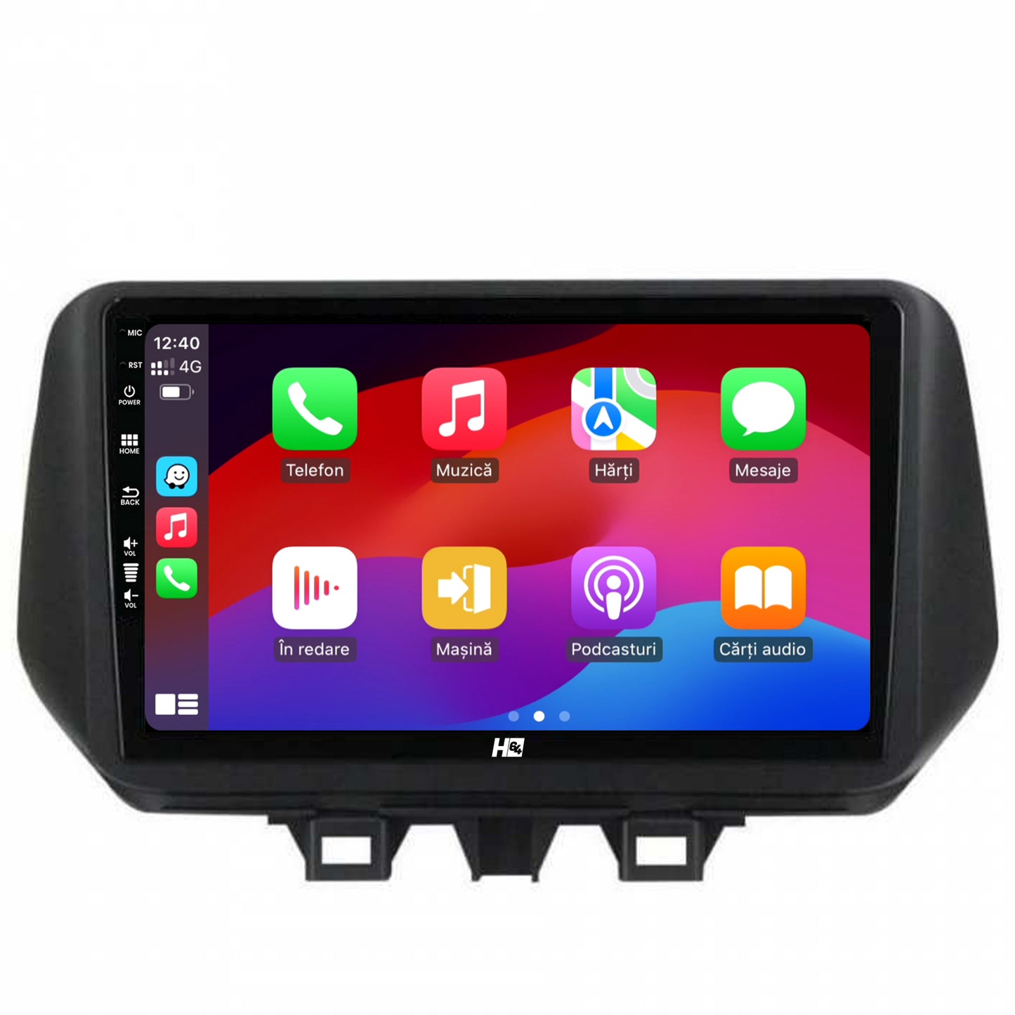 Navigatie HUB64 Hyundai Tucson (2018-2020), 4GB RAM, Android, Quadcore, DSP, GPS, Wi-FI, Carplay, Android Auto, USB, Bluetooth, Waze, Touchscreen, 9 inch