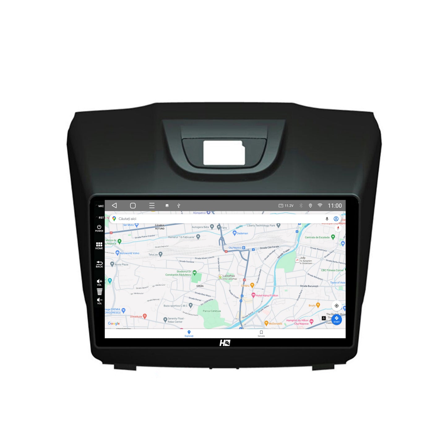 Navigatie HUB64 Isuzu D-MAX (2015+), 4GB RAM, Android, Quadcore, DSP, GPS, Wi-FI, Carplay, Android Auto, USB, Bluetooth, Waze, Touchscreen, 9 inch