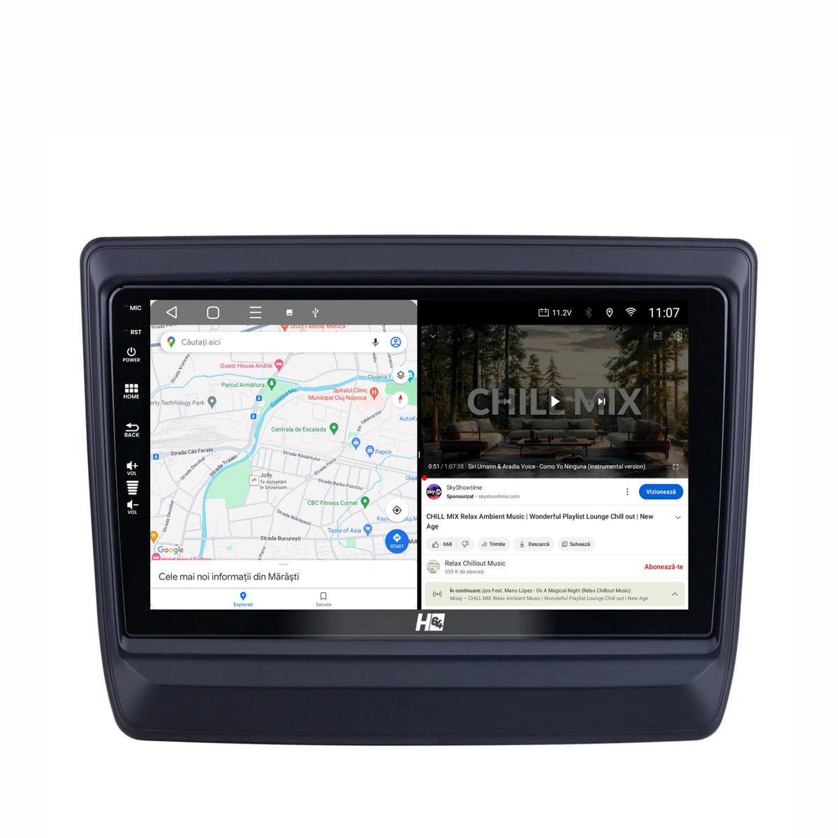 Navigatie HUB64 Isuzu D-MAX (2020+), 4GB RAM, Android, Quadcore, DSP, GPS, Wi-FI, Carplay, Android Auto, USB, Bluetooth, Waze, Touchscreen, 9 inch