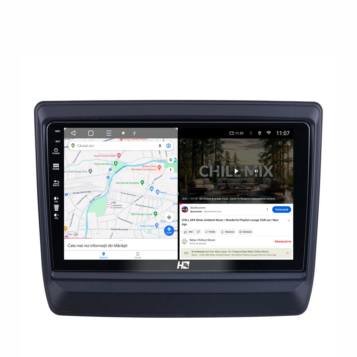 Navigatie HUB64 Isuzu D-MAX (2020+), 8GB RAM, Android, Octacore, Slot Sim 4G, DSP, GPS, Wi-FI, Carplay, Android Auto, USB, Bluetooth, Waze, Touchscreen, 9 Inch