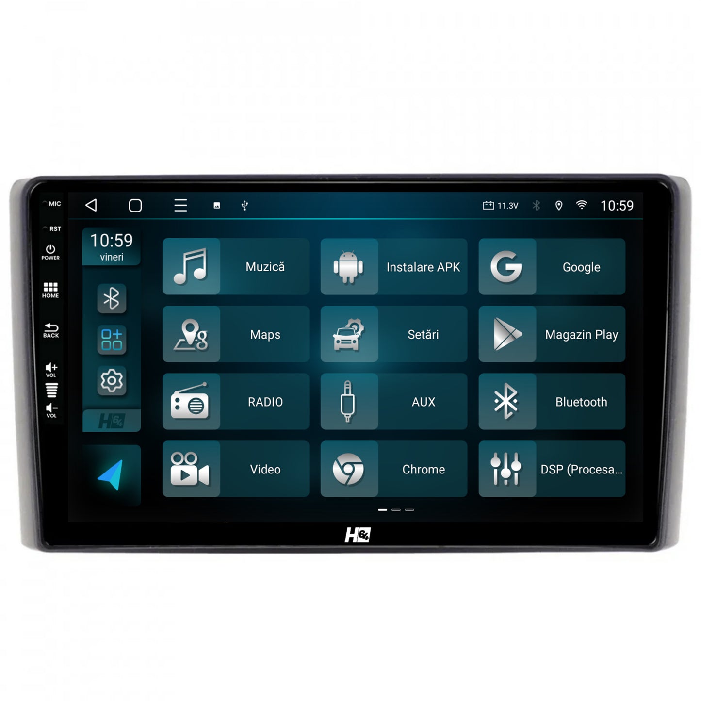 Navigatie HUB64 Iveco Daily (2006-2014), 4GB RAM, Android, Octacore, Slot Sim 4G, DSP, GPS, Wi-FI, Carplay, Android Auto, USB, Bluetooth, Waze, Touchscreen, 9 inch