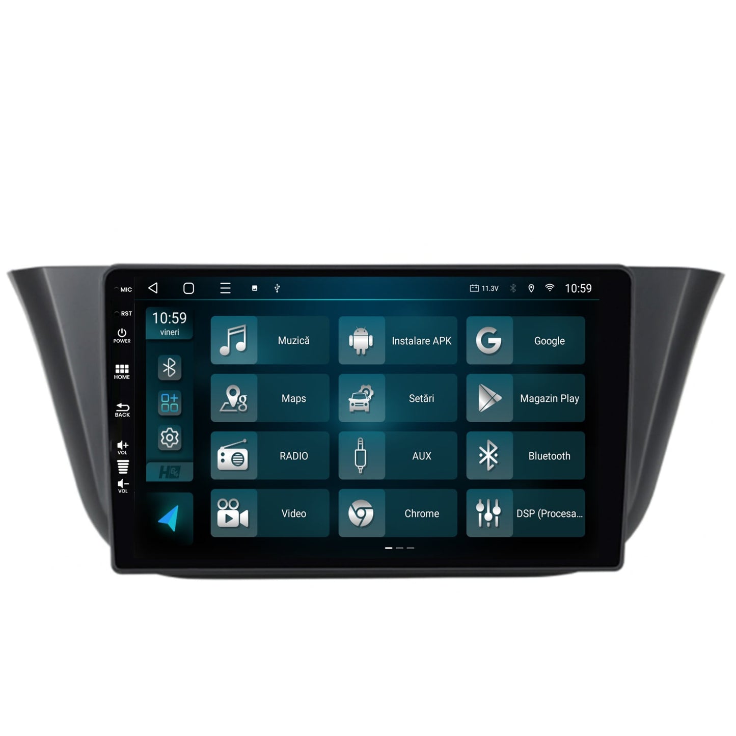 Navigatie HUB64 Iveco Daily (2013+), 4GB RAM, Android, Octacore, Slot Sim 4G, DSP, GPS, Wi-FI, Carplay, Android Auto, USB, Bluetooth, Waze, Touchscreen, 9 inch