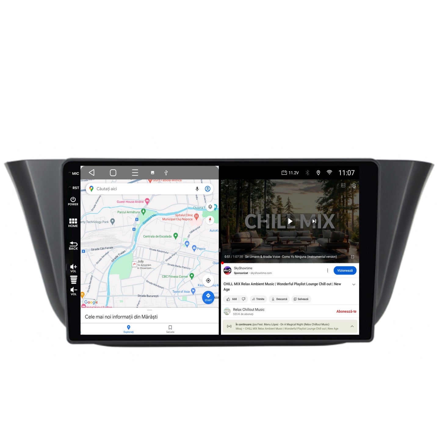 Navigatie HUB64 Iveco Daily (2013+), 6GB RAM, Android, Octacore, Slot Sim 4G, DSP, GPS, Wi-FI, Carplay, Android Auto, USB, Bluetooth, Waze, Touchscreen, 9 Inch