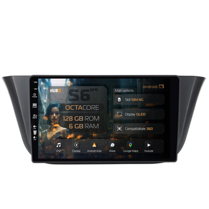 Navigatie HUB64 Iveco Daily (2013+), 6GB RAM, Android, Octacore, Slot Sim 4G, DSP, GPS, Wi-FI, Carplay, Android Auto, USB, Bluetooth, Waze, Touchscreen, 9 Inch