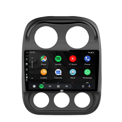Navigatie HUB64 Jeep Compass (2009-2016), 2GB RAM, Android, GPS, Wi-FI, Carplay, Android Auto, USB, Bluetooth, Radio, Waze, Touchscreen, 10.1 inch