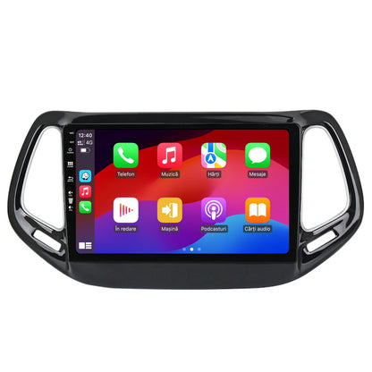 Navigatie HUB64 Jeep Compass (2016+), 2GB RAM, Android, GPS, Wi-FI, Carplay, Android Auto, USB, Bluetooth, Radio, Waze, Touchscreen, 10.1 inch