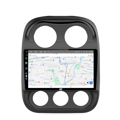 Navigatie HUB64 Jeep Compass (2009-2016), 4GB RAM, Android, Octacore, Slot Sim 4G, DSP, GPS, Wi-FI, Carplay, Android Auto, USB, Bluetooth, Waze, Touchscreen, 10.1 Inch