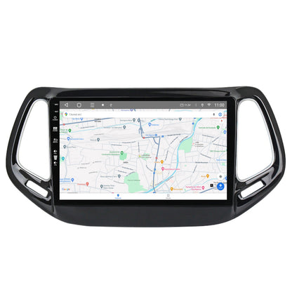 Navigatie HUB64 Jeep Compass (2016+), 4GB RAM, Android, Quadcore, DSP, GPS, Wi-FI, Carplay, Android Auto, USB, Bluetooth, Waze, Touchscreen, 10.1 inch
