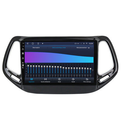 Navigatie HUB64 Jeep Compass (2016+), 8GB RAM, Android, Octacore, Slot Sim 4G, DSP, GPS, Wi-FI, Carplay, Android Auto, USB, Bluetooth, Waze, Touchscreen, 10.1 Inch