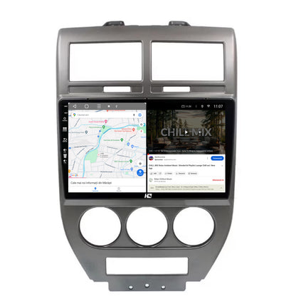 Navigatie HUB64 Jeep Compass/Patriot (2006-2010), 2GB RAM, Android, GPS, Wi-FI, Carplay, Android Auto, USB, Bluetooth, Radio, Waze, Touchscreen, 10.1 Inch