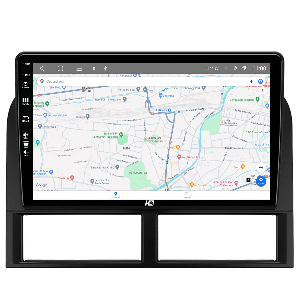 Navigatie HUB64 Jeep Grand Cherokee (1998-2004), 4GB RAM, Android, Quadcore, DSP, GPS, Wi-FI, Carplay, Android Auto, USB, Bluetooth, Waze, Touchscreen, 9 inch
