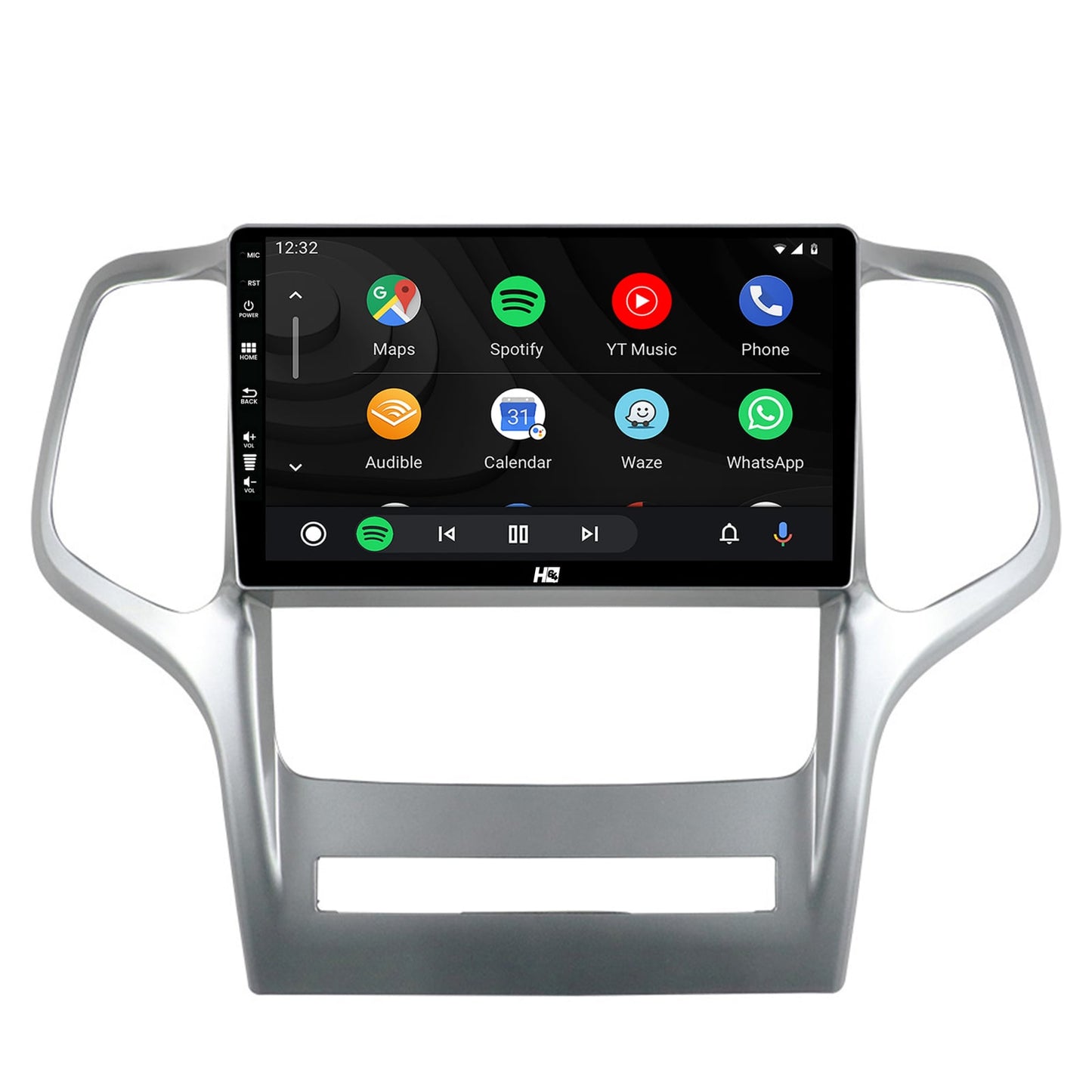 Navigatie HUB64 Jeep Grand Cherokee (2010-2013), 4GB RAM, Android, Quadcore, DSP, GPS, Wi-FI, Carplay, Android Auto, USB, Bluetooth, Waze, Touchscreen, 9 inch
