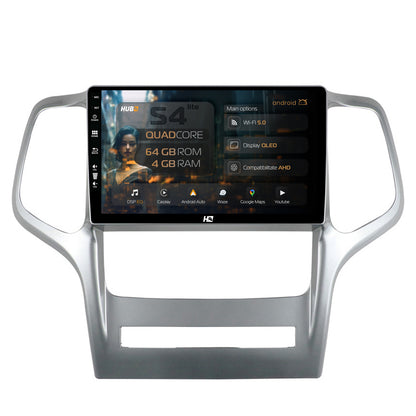Navigatie HUB64 Jeep Grand Cherokee (2010-2013), 4GB RAM, Android, Quadcore, DSP, GPS, Wi-FI, Carplay, Android Auto, USB, Bluetooth, Waze, Touchscreen, 9 inch