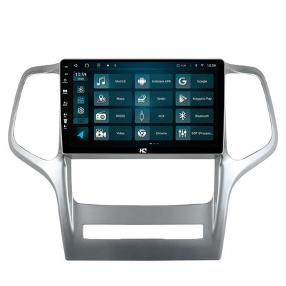 Navigatie HUB64 Jeep Grand Cherokee (2010-2013), 6GB RAM, Android, Octacore, Slot Sim 4G, DSP, GPS, Wi-FI, Carplay, Android Auto, USB, Bluetooth, Waze, Touchscreen, 9 Inch