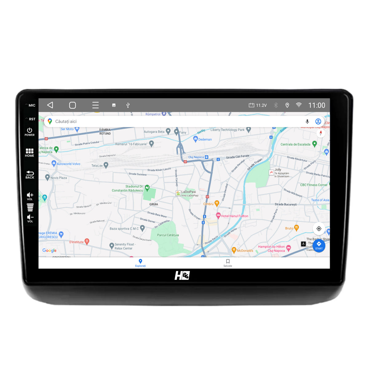Navigatie HUB64 Jeep Grand Cherokee (2013-2020), 4GB RAM, Android, GPS, Wi-FI, Carplay, Android Auto, USB, Bluetooth, Radio, Waze, Touchscreen, 9 inch