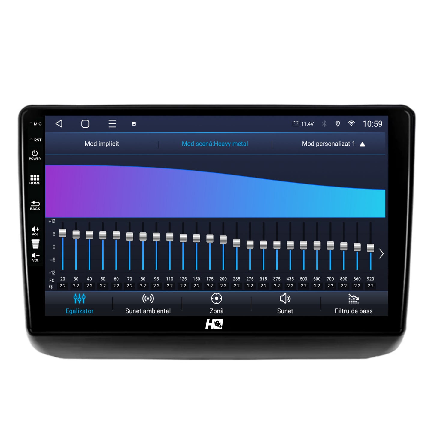 Navigatie HUB64 Jeep Grand Cherokee (2013-2020), 6GB RAM, Android, Octacore, Slot Sim 4G, DSP, GPS, Wi-FI, Carplay, Android Auto, USB, Bluetooth, Waze, Touchscreen, 9 Inch