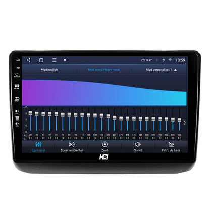 Navigatie HUB64 Jeep Grand Cherokee (2013-2020), 6GB RAM, Android, Octacore, Slot Sim 4G, DSP, GPS, Wi-FI, Carplay, Android Auto, USB, Bluetooth, Waze, Touchscreen, 9 Inch