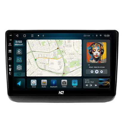 Navigatie HUB64 Jeep Grand Cherokee (2013-2020), 8GB RAM, Android, Octacore, Slot Sim 4G, DSP, GPS, Wi-FI, Carplay, Android Auto, USB, Bluetooth, Waze, Touchscreen, 9 Inch