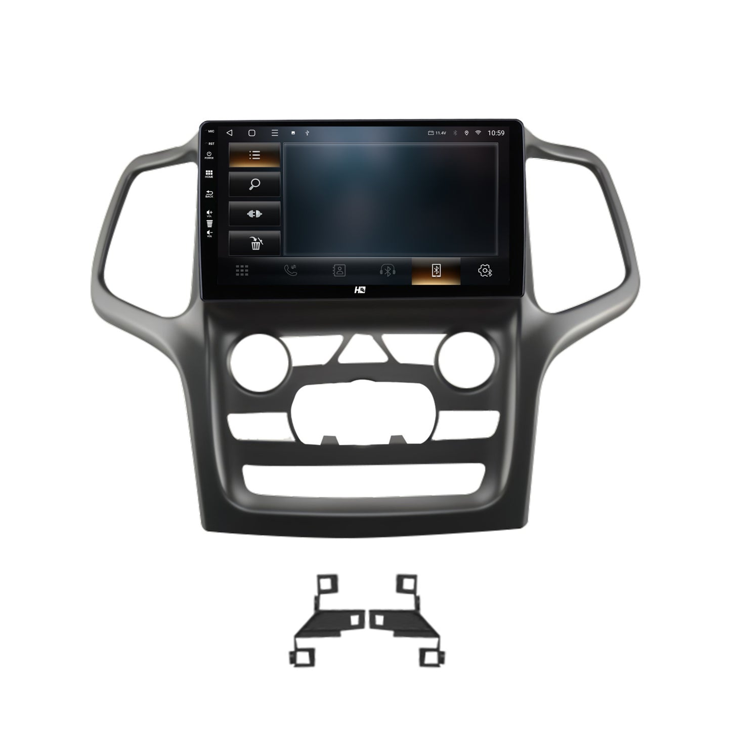 Navigatie HUB64 Jeep Grand Cherokee (2014-2022), 4GB RAM, Android, Quadcore, DSP, GPS, Wi-FI, Carplay, Android Auto, USB, Bluetooth, Waze, Touchscreen, 9 inch