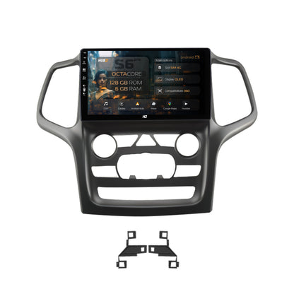 Navigatie HUB64 Jeep Grand Cherokee (2014-2022), 6GB RAM, Android, Octacore, Slot Sim 4G, DSP, GPS, Wi-FI, Carplay, Android Auto, USB, Bluetooth, Waze, Touchscreen, 9 Inch