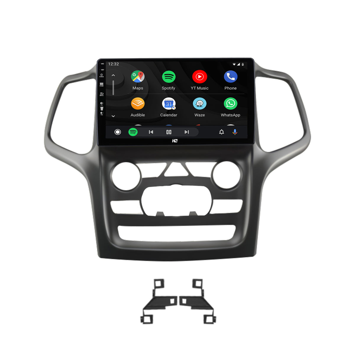 Navigatie HUB64 Jeep Grand Cherokee (2014-2022), 6GB RAM, Android, Octacore, Slot Sim 4G, DSP, GPS, Wi-FI, Carplay, Android Auto, USB, Bluetooth, Waze, Touchscreen, 9 Inch