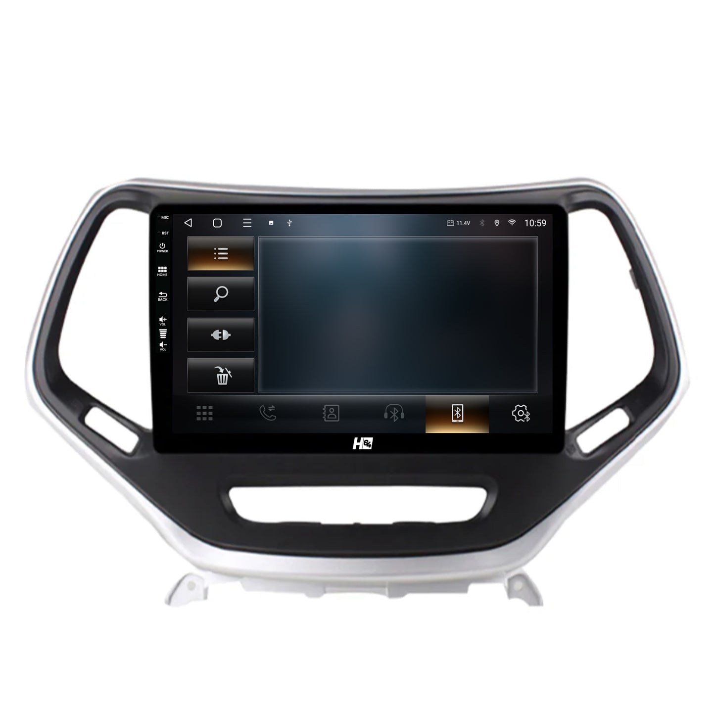 Navigatie HUB64 Jeep Grand Cherokee (2015+), 2GB RAM, Android, GPS, Wi-FI, Carplay, Android Auto, USB, Bluetooth, Radio, Waze, Touchscreen, 10.1 inch