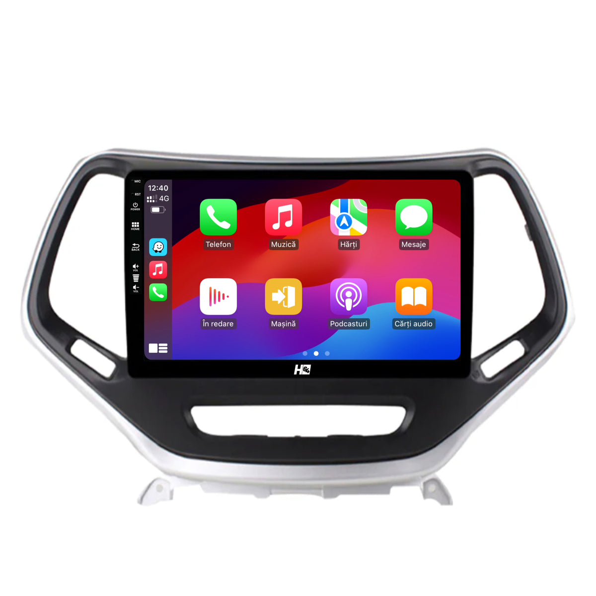 Navigatie HUB64 Jeep Grand Cherokee (2015+), 4GB RAM, Android, GPS, Wi-FI, Carplay, Android Auto, USB, Bluetooth, Radio, Waze, Touchscreen, 10.1 Inch