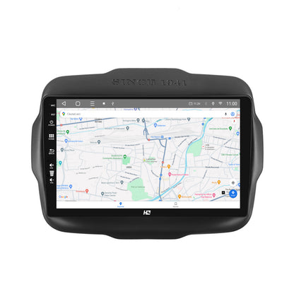 Navigatie HUB64 Jeep Renegade (2014-2018), 2GB RAM, Android, GPS, Wi-FI, Carplay, Android Auto, USB, Bluetooth, Radio, Waze, Touchscreen, 9 inch