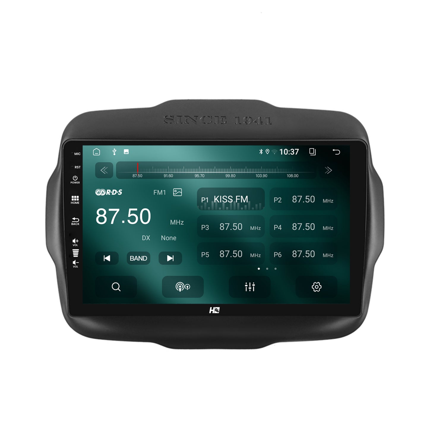 Navigatie HUB64 Jeep Renegade (2014-2018), 2GB RAM, Android, GPS, Wi-FI, Carplay, Android Auto, USB, Bluetooth, Radio, Waze, Touchscreen, 9 inch