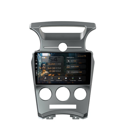 Navigatie HUB64 Kia Carens (2007-2011), 4GB RAM, Android, Quadcore, DSP, GPS, Wi-FI, Carplay, Android Auto, USB, Bluetooth, Waze, Touchscreen, 9 inch