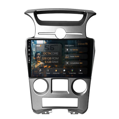 Navigatie HUB64 Kia Carens (2007-2011), 6GB RAM, Android, Octacore, Slot Sim 4G, DSP, GPS, Wi-FI, Carplay, Android Auto, USB, Bluetooth, Waze, Touchscreen, 9 inch