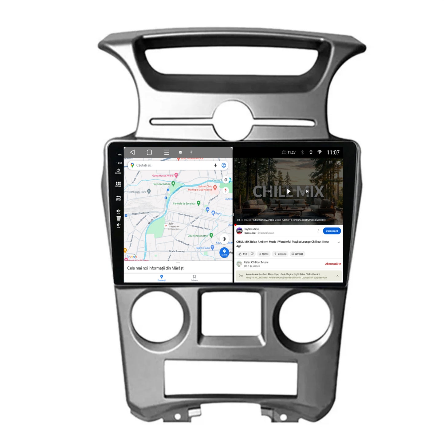 Navigatie HUB64 Kia Carens (2007-2011), 6GB RAM, Android, Octacore, Slot Sim 4G, DSP, GPS, Wi-FI, Carplay, Android Auto, USB, Bluetooth, Waze, Touchscreen, 9 inch