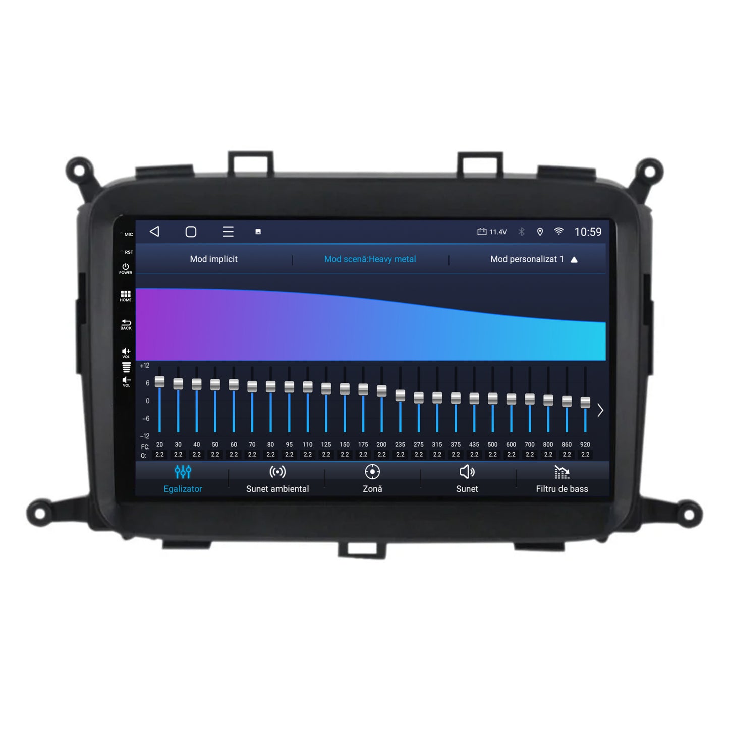Navigatie HUB64 Kia Carens (2012-2017), 4GB RAM, Android, Octacore, Slot Sim 4G, DSP, GPS, Wi-FI, Carplay, Android Auto, USB, Bluetooth, Waze, Touchscreen, 9 Inch