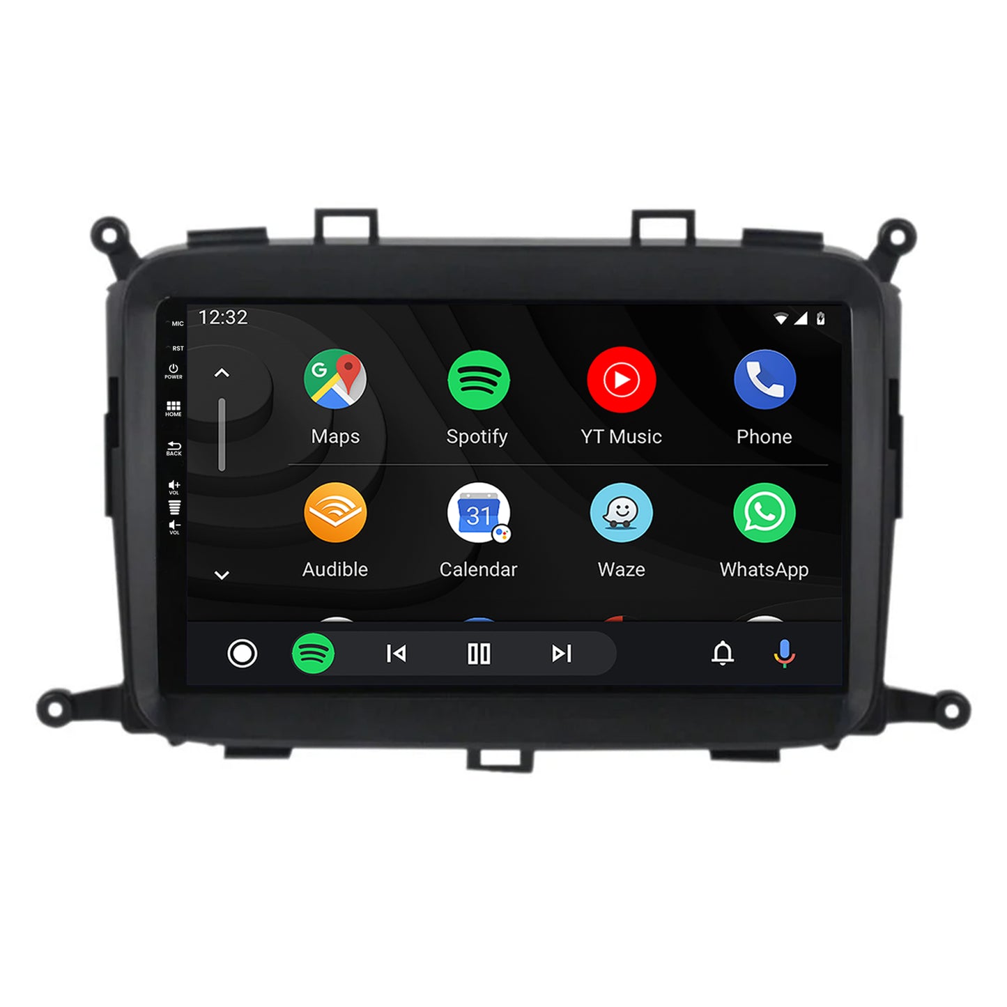 Navigatie HUB64 Kia Carens (2012-2017), 4GB RAM, Android, Quadcore, DSP, GPS, Wi-FI, Carplay, Android Auto, USB, Bluetooth, Waze, Touchscreen, 9 Inch