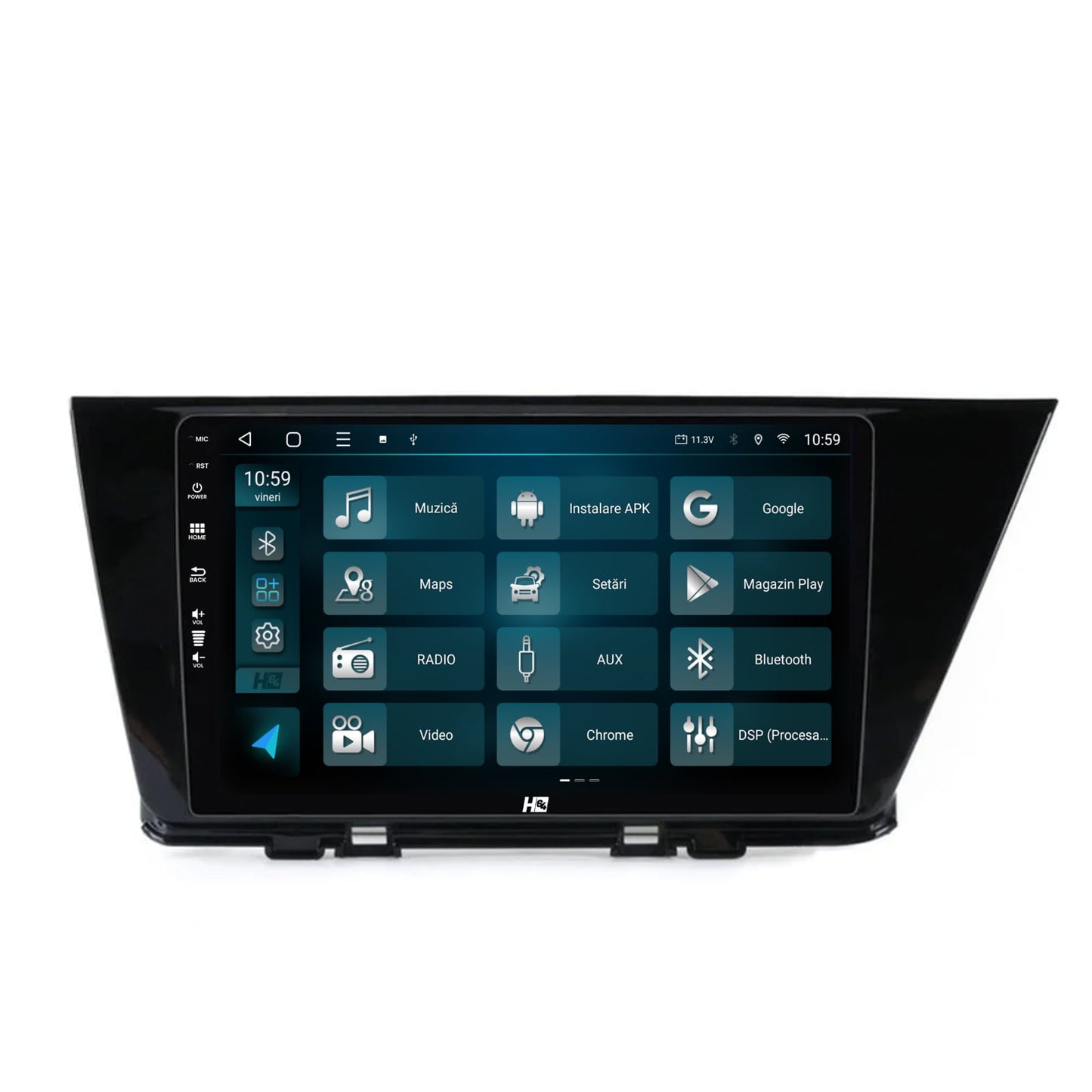 Navigatie HUB64 Kia Niro (2016+), 6GB RAM, Android, Octacore, Slot Sim 4G, DSP, GPS, Wi-FI, Carplay, Android Auto, USB, Bluetooth, Waze, Touchscreen, 9 Inch