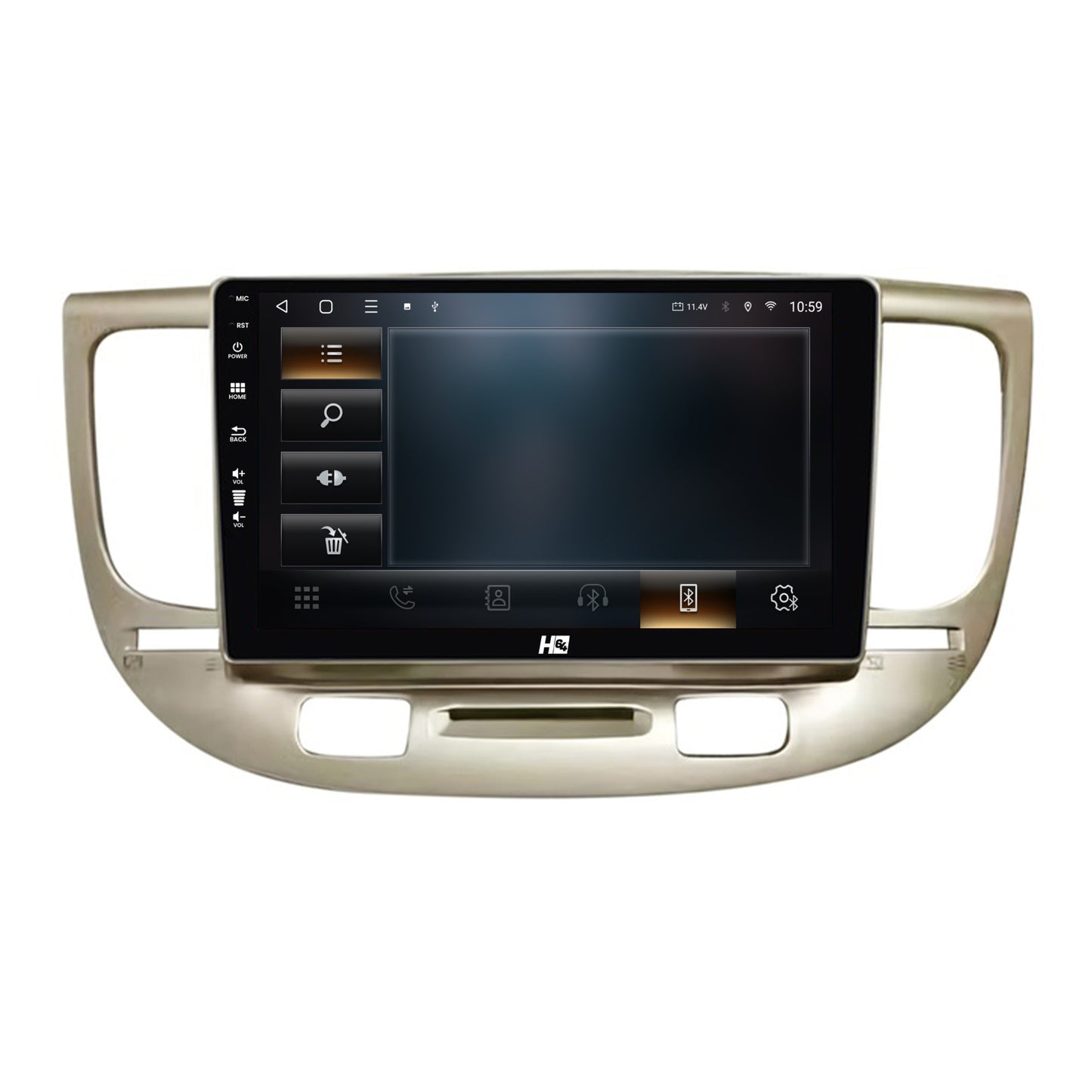 Navigatie HUB64 Kia Rio (2005-2011), 2GB RAM, Android, GPS, Wi-FI, Carplay, Android Auto, USB, Bluetooth, Radio, Waze, Touchscreen, 9 Inch