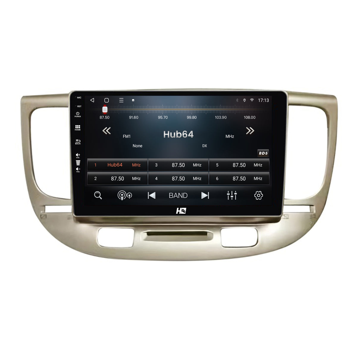 Navigatie HUB64 Kia Rio (2005-2011), 8GB RAM, Android, Octacore, Slot Sim 4G, DSP, GPS, Wi-FI, Carplay, Android Auto, USB, Bluetooth, Waze, Touchscreen, 9 Inch