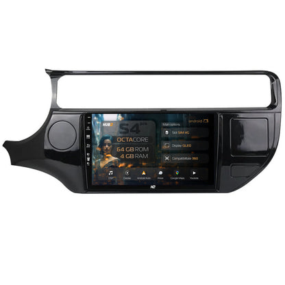 Navigatie HUB64 Kia Rio (2014-2017), 4GB RAM, Android, Octacore, Slot Sim 4G, DSP, GPS, Wi-FI, Carplay, Android Auto, USB, Bluetooth, Waze, Touchscreen, 9 Inch