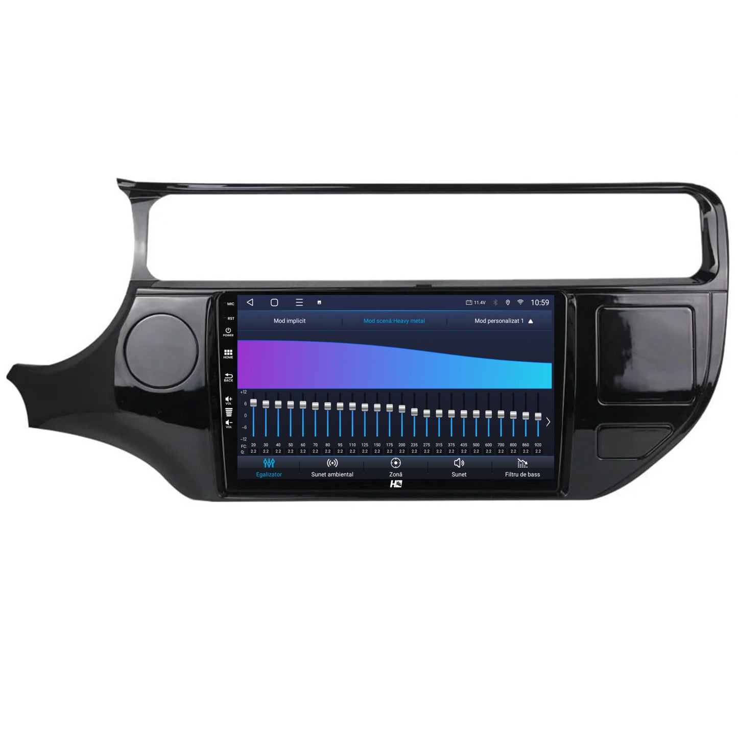 Navigatie HUB64 Kia Rio (2014-2017), 6GB RAM, Android, Octacore, Slot Sim 4G, DSP, GPS, Wi-FI, Carplay, Android Auto, USB, Bluetooth, Waze, Touchscreen, 9 Inch