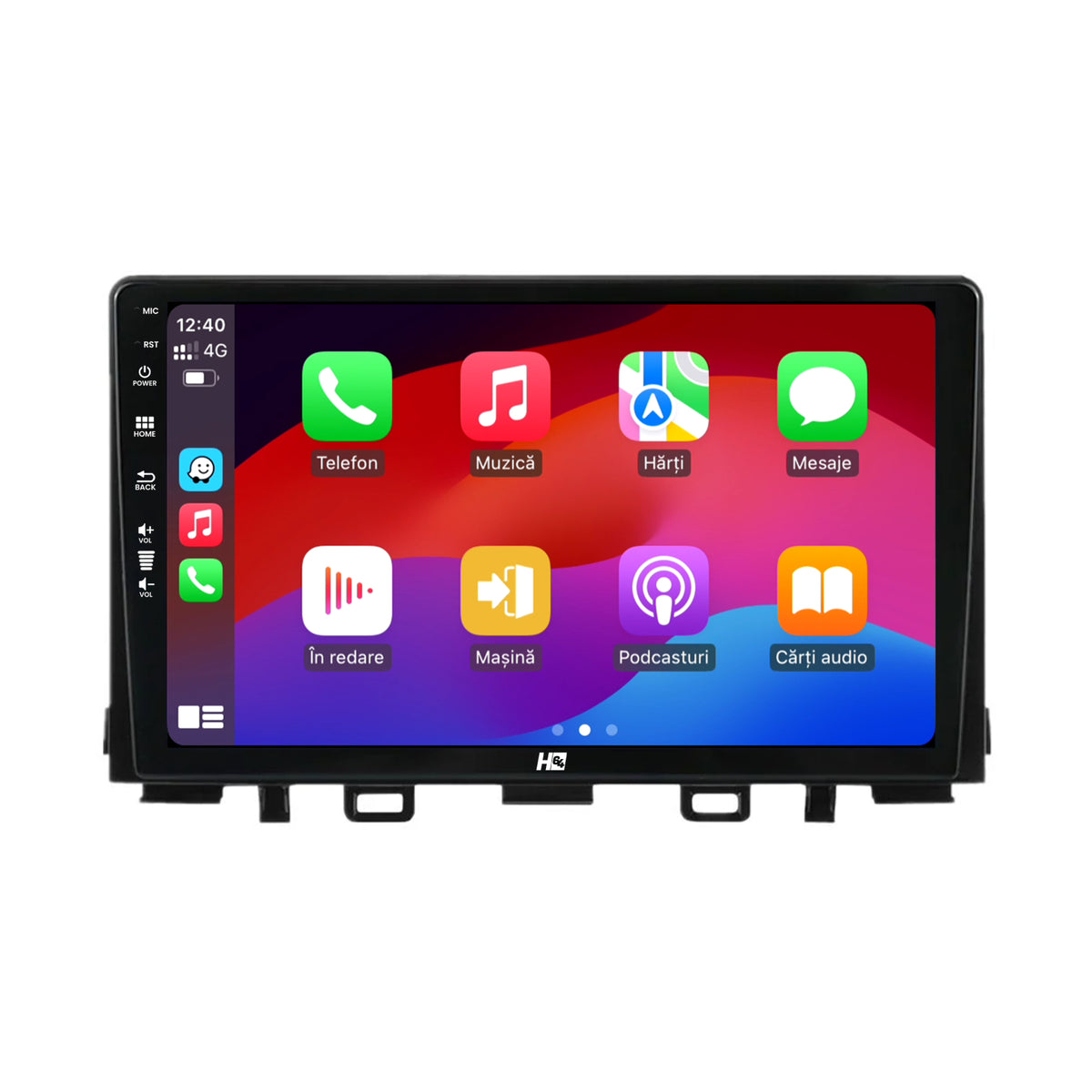 Navigatie HUB64 Kia Rio (2017-2024), 4GB RAM, Android, Quadcore, DSP, GPS, Wi-FI, Carplay, Android Auto, USB, Bluetooth, Waze, Touchscreen, 9 Inch