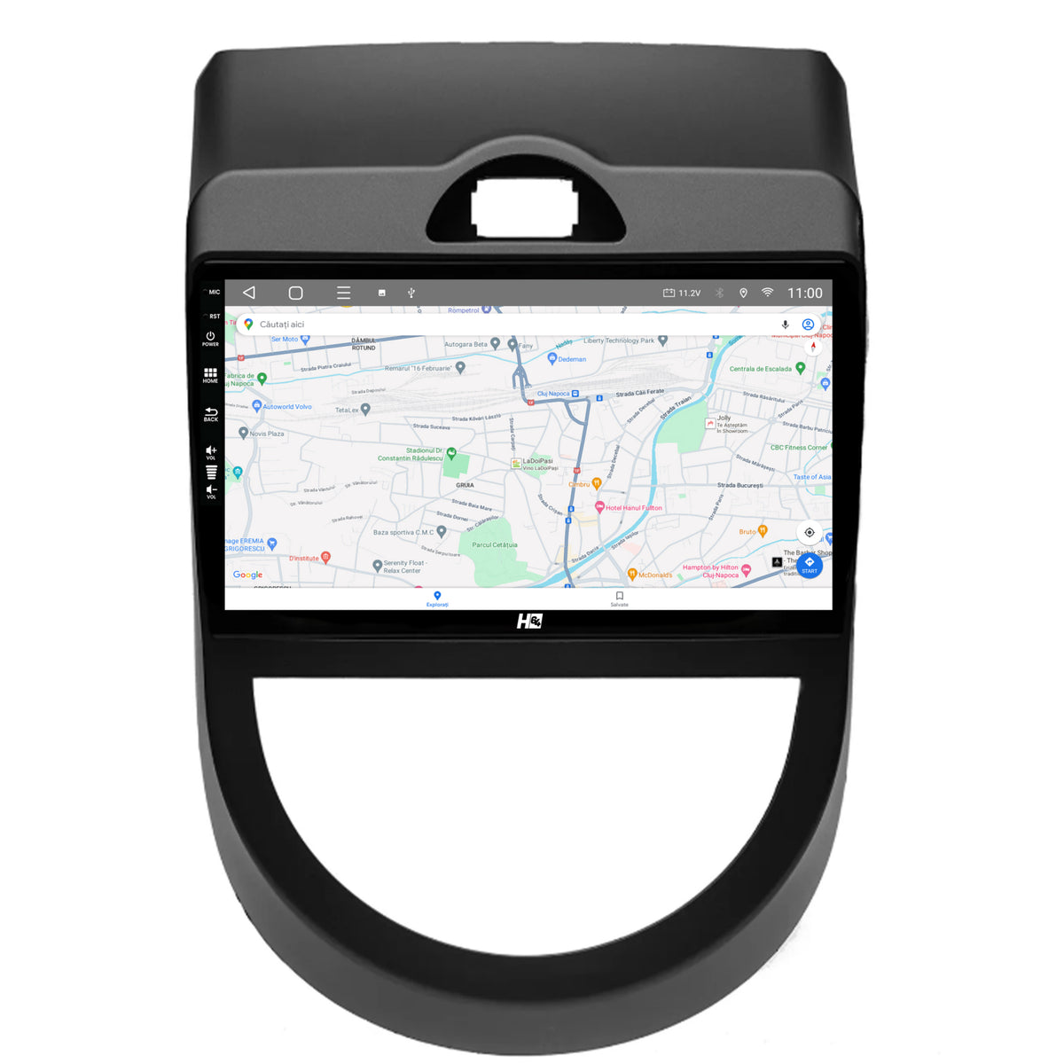 Navigatie HUB64 Kia Soul (2009-2013), 4GB RAM, Android, Quadcore, DSP, GPS, Wi-FI, Carplay, Android Auto, USB, Bluetooth, Waze, Touchscreen, 9 inch