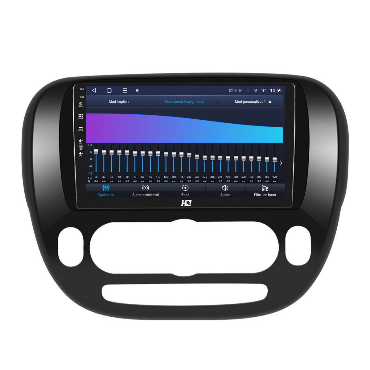Navigatie HUB64 Kia Soul (2014-2019), 2GB RAM, Android, GPS, Wi-FI, Carplay, Android Auto, USB, Bluetooth, Radio, Waze, Touchscreen, 9 Inch
